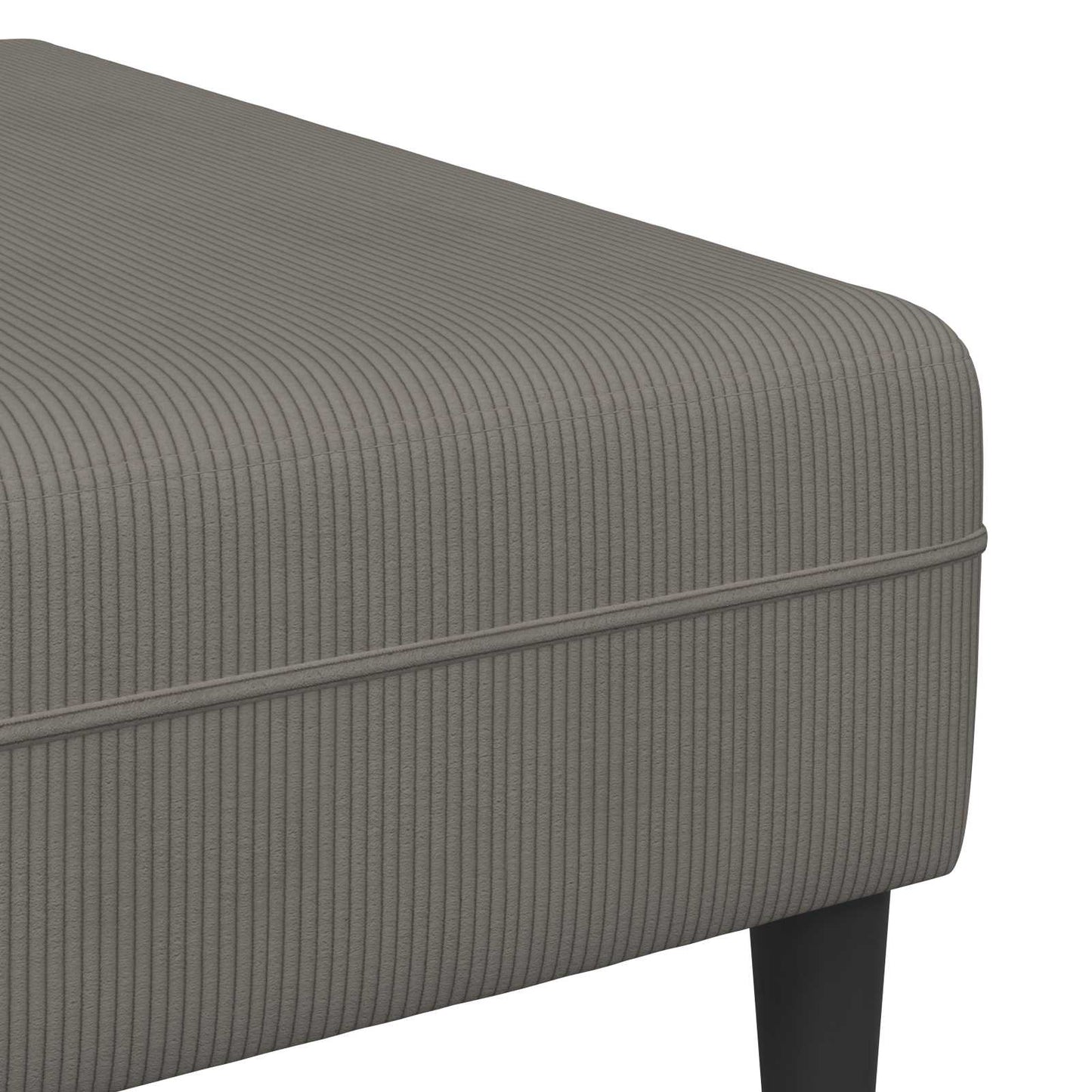 Divano Grigio chiaro 250 x 188 x 76 cm Tessuto in Cords | homemem39