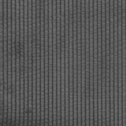 Divano Grigio scuro 250 x 188 x 76 cm Tessuto in Cords