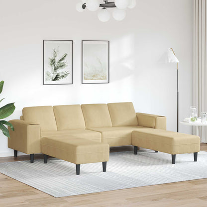 Divano Grigio Verde 250 x 188 x 76 cm Tessuto in Cords | homemem39
