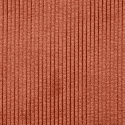 Divano Rosso Arancio 250 x 188 x 76 cm Tessuto in Cords