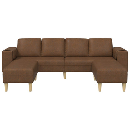 Divano per Soggiorno 3 pcs Marrone
