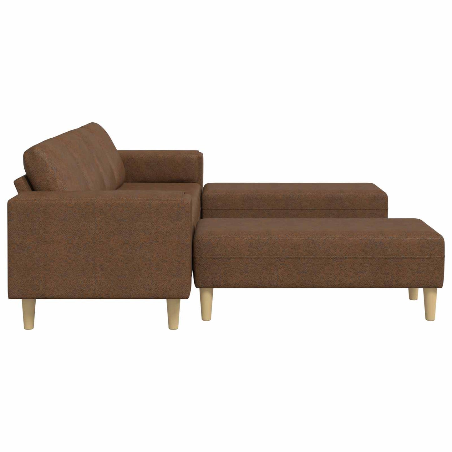 Divano per Soggiorno 3 pcs Marrone