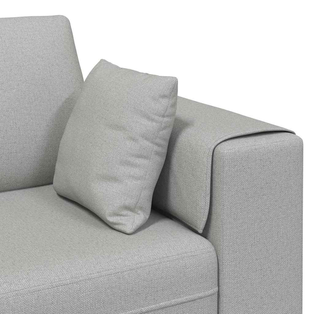 Divano Grigio Nuvola 250 x 77 x 76 cm Tessuto | homemem39
