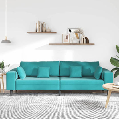 Divano Turchese 250 x 77 x 76 cm Velluto | homemem39
