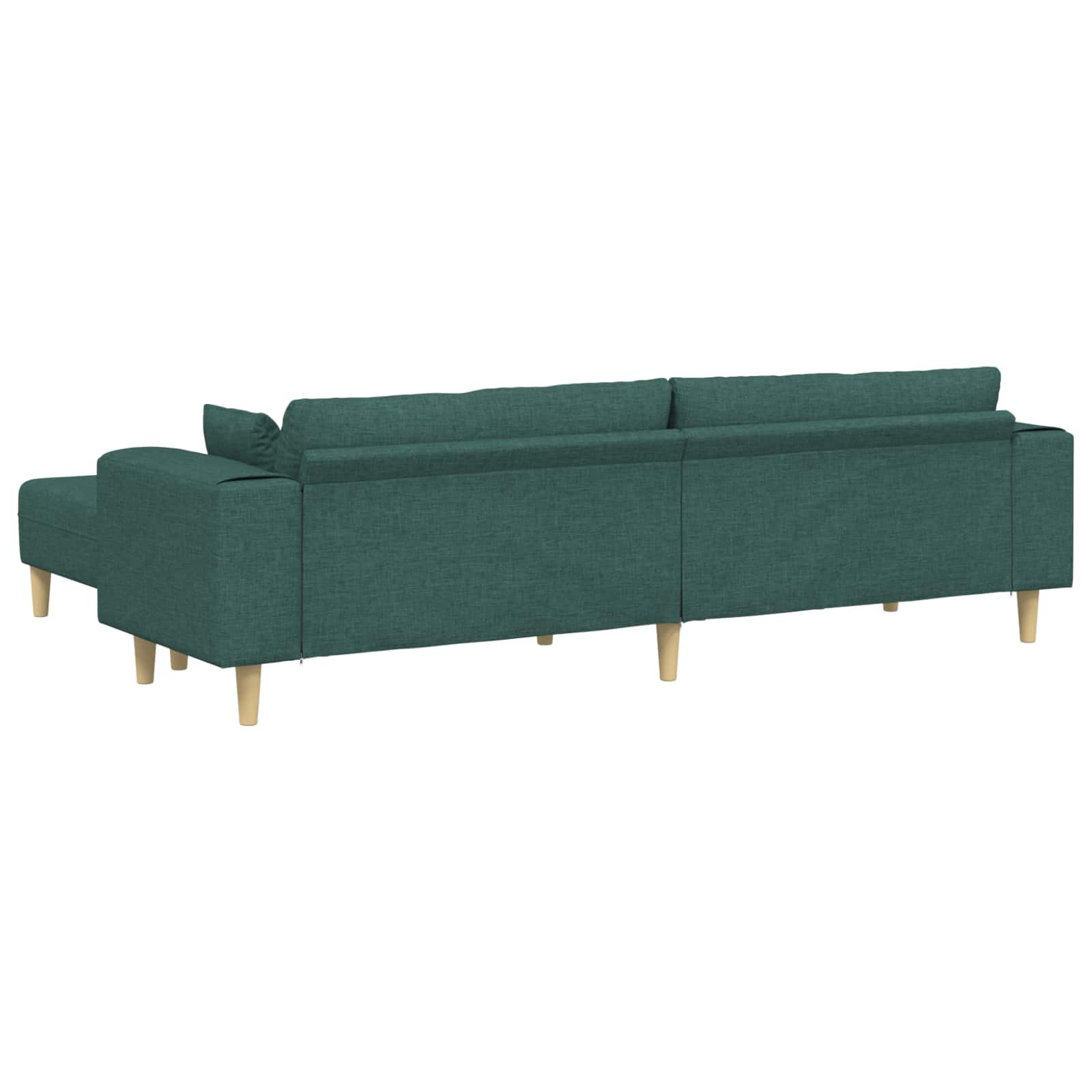 Divano con cuscino 3 pcs Verde Scuro Tessuto | homemem39