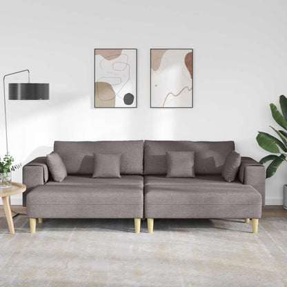 Divano con cuscino 3 pcs Talpa Tessuto | homemem39