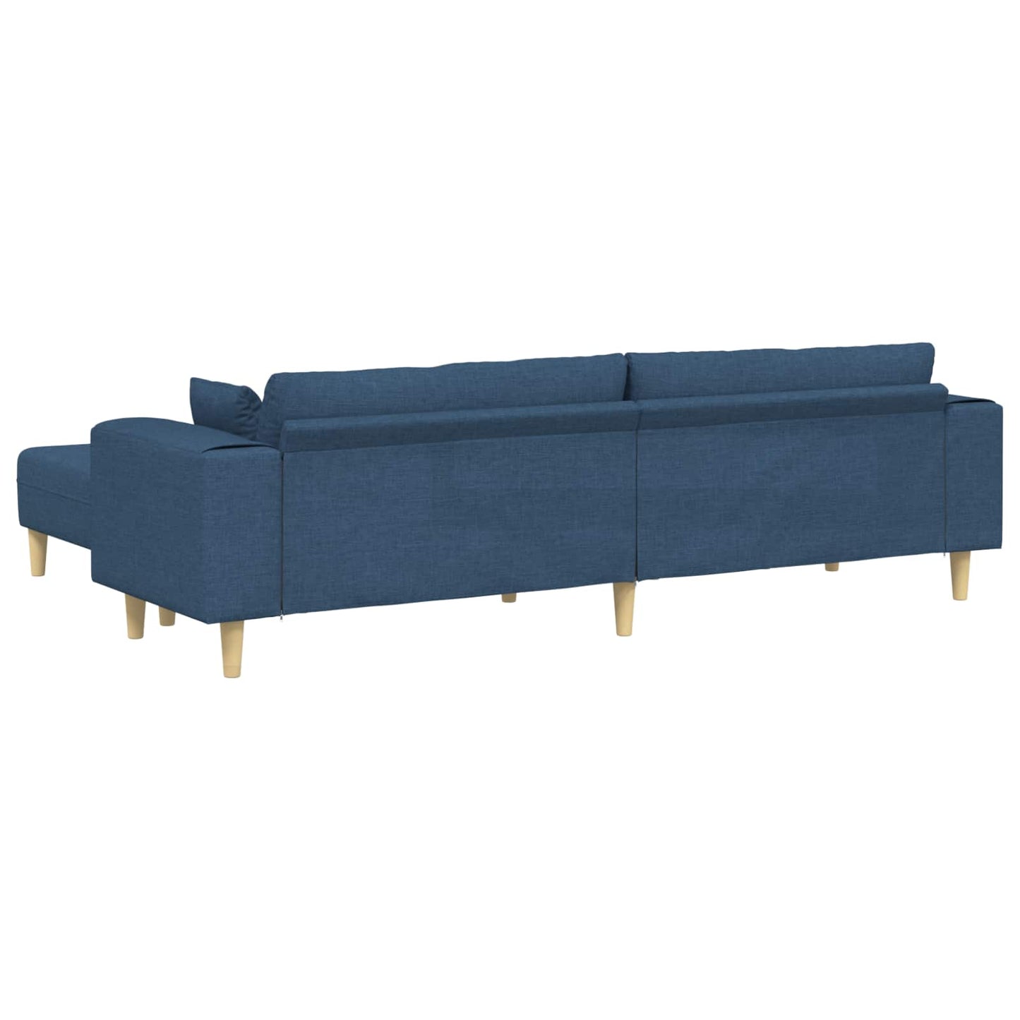 Divano con cuscino 3 pcs Blu Tessuto | homemem39