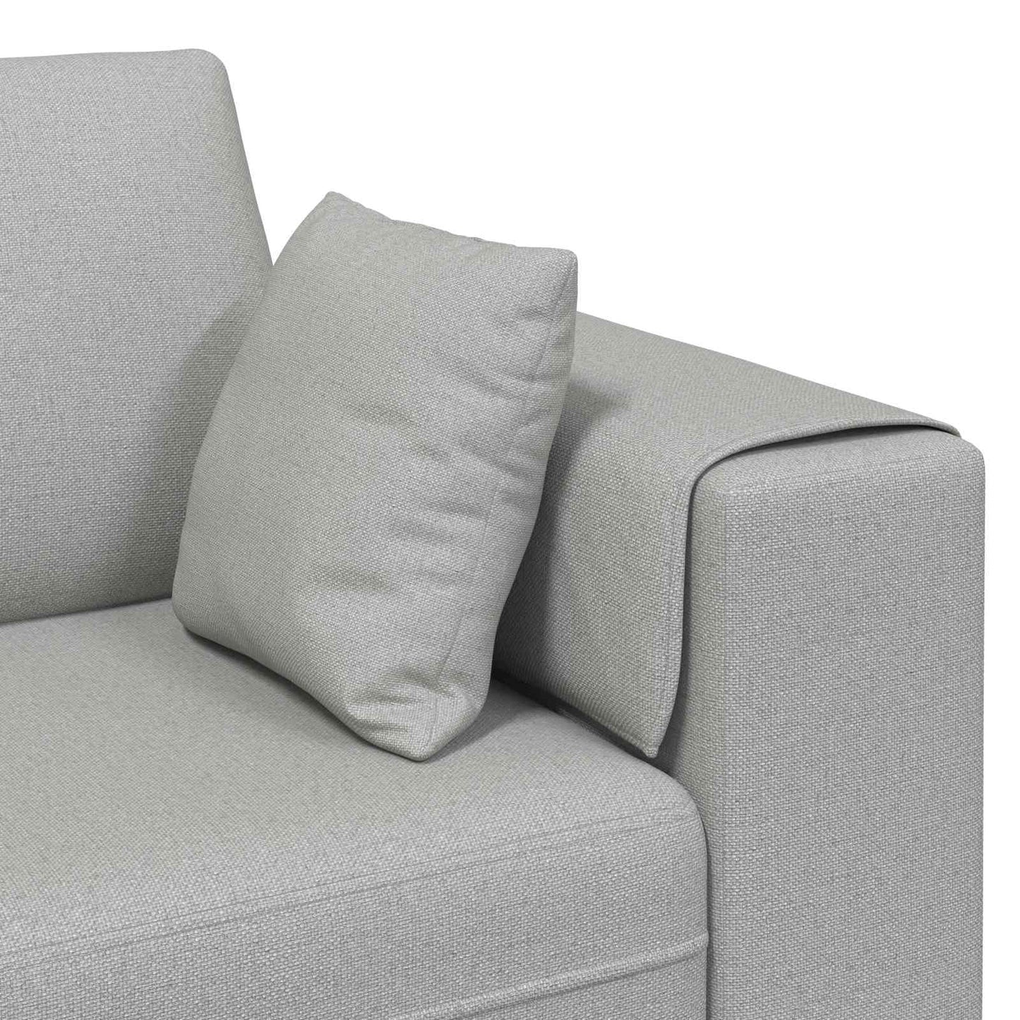 Divano 3 pcs Grigio Nuvola 250 x 188 x 76 cm Tessuto | homemem39
