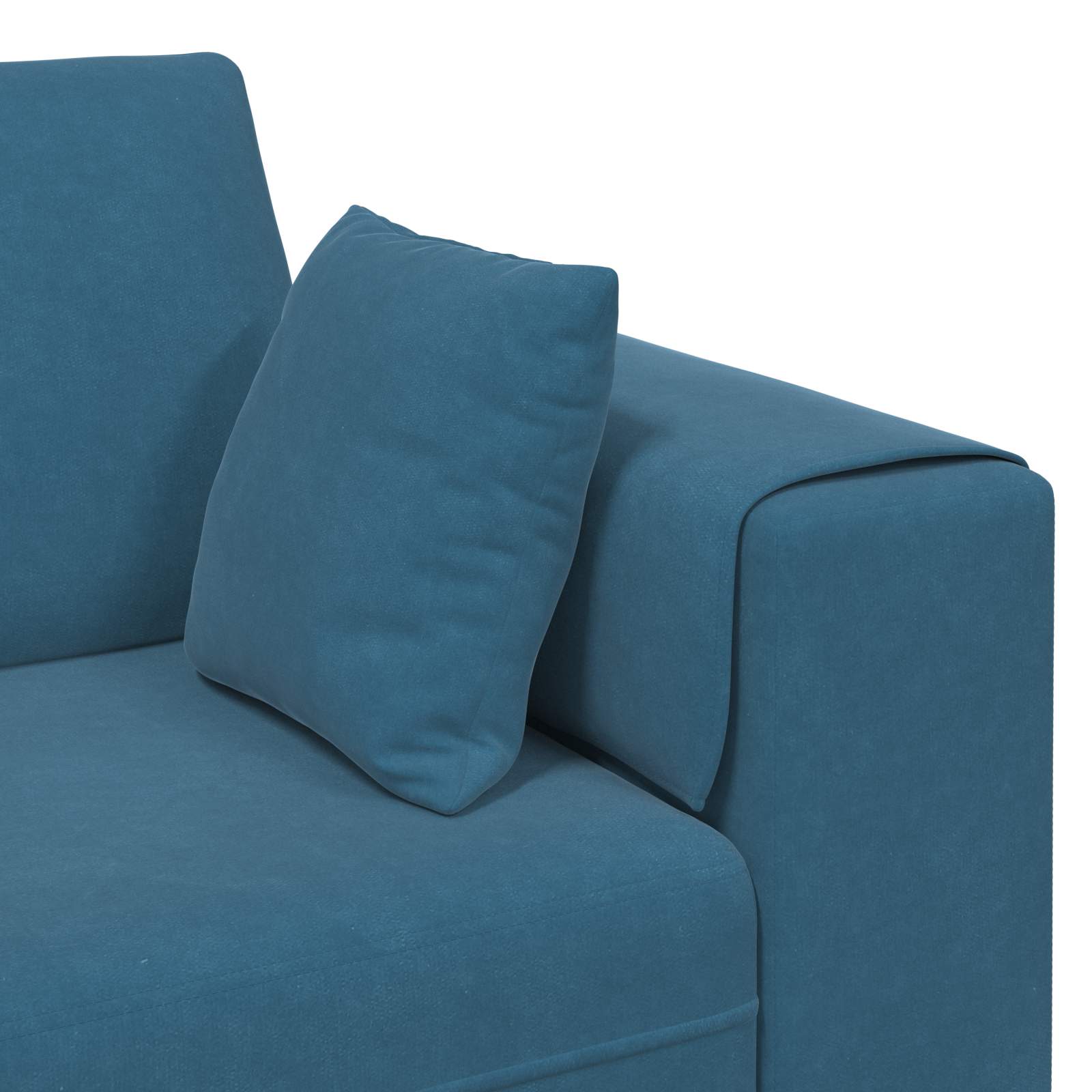 Divano 3 pcs Blu 250 x 188 x 76 cm Velluto | homemem39