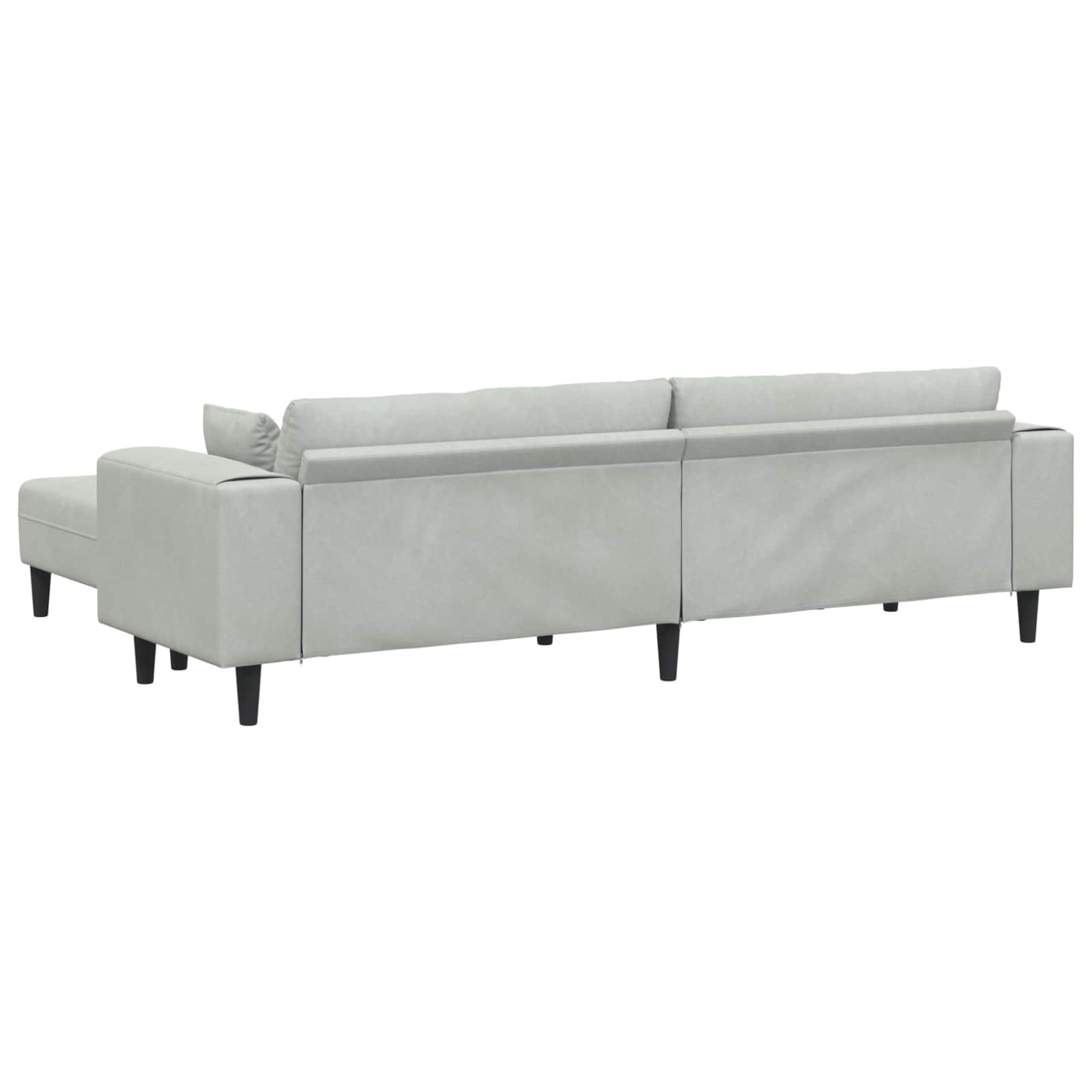 Divano 3 pcs Grigio chiaro 250 x 188 x 76 cm Velluto | homemem39