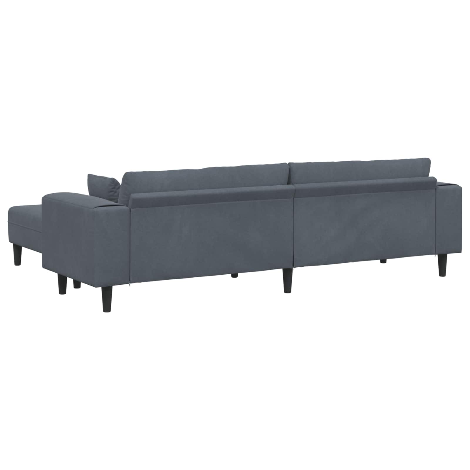 Divano 3 pcs Grigio scuro 250 x 188 x 76 cm Velluto | homemem39