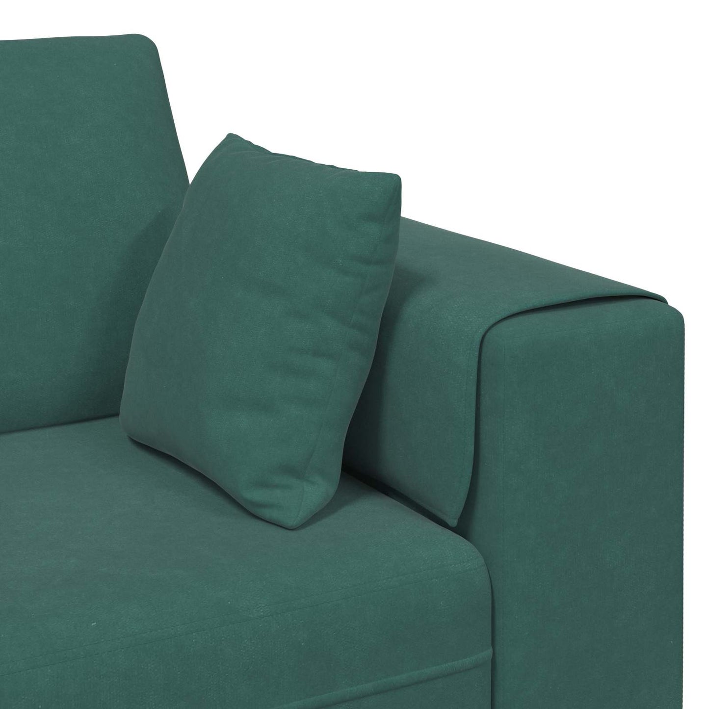 Divano 3 pcs Verde Scuro 250 x 188 x 76 cm Velluto | homemem39