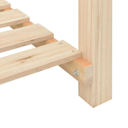 Vaso da giardino con lo scaffale Beige 71 x 37 x 76,5 cm