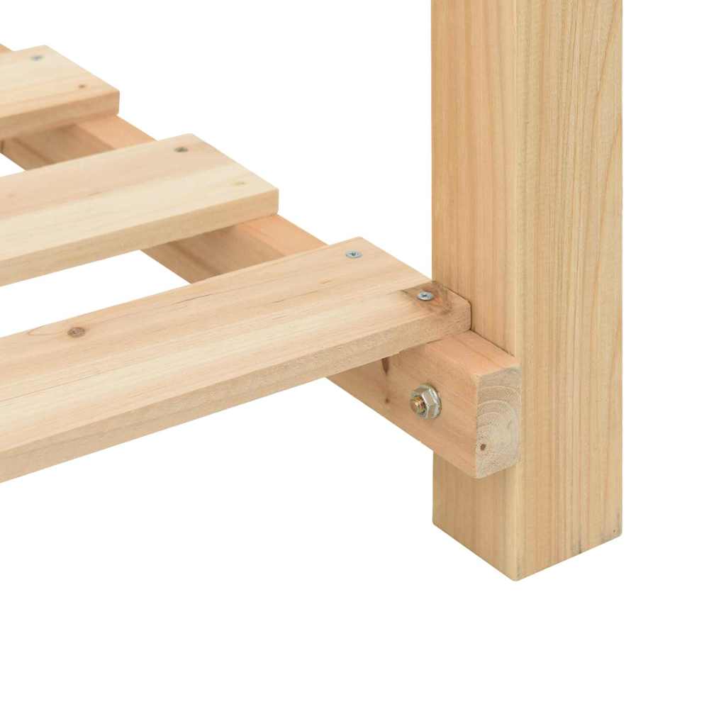 Vaso da giardino con lo scaffale Beige 115 x 59 x 76,5 cm