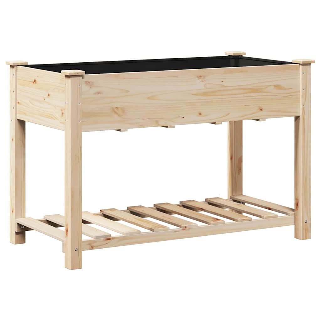 Vaso da giardino con lo scaffale Beige 115 x 59 x 76,5 cm