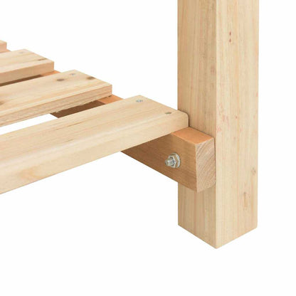 Vaso da giardino con lo scaffale Beige 161 x 43 x 76,5 cm