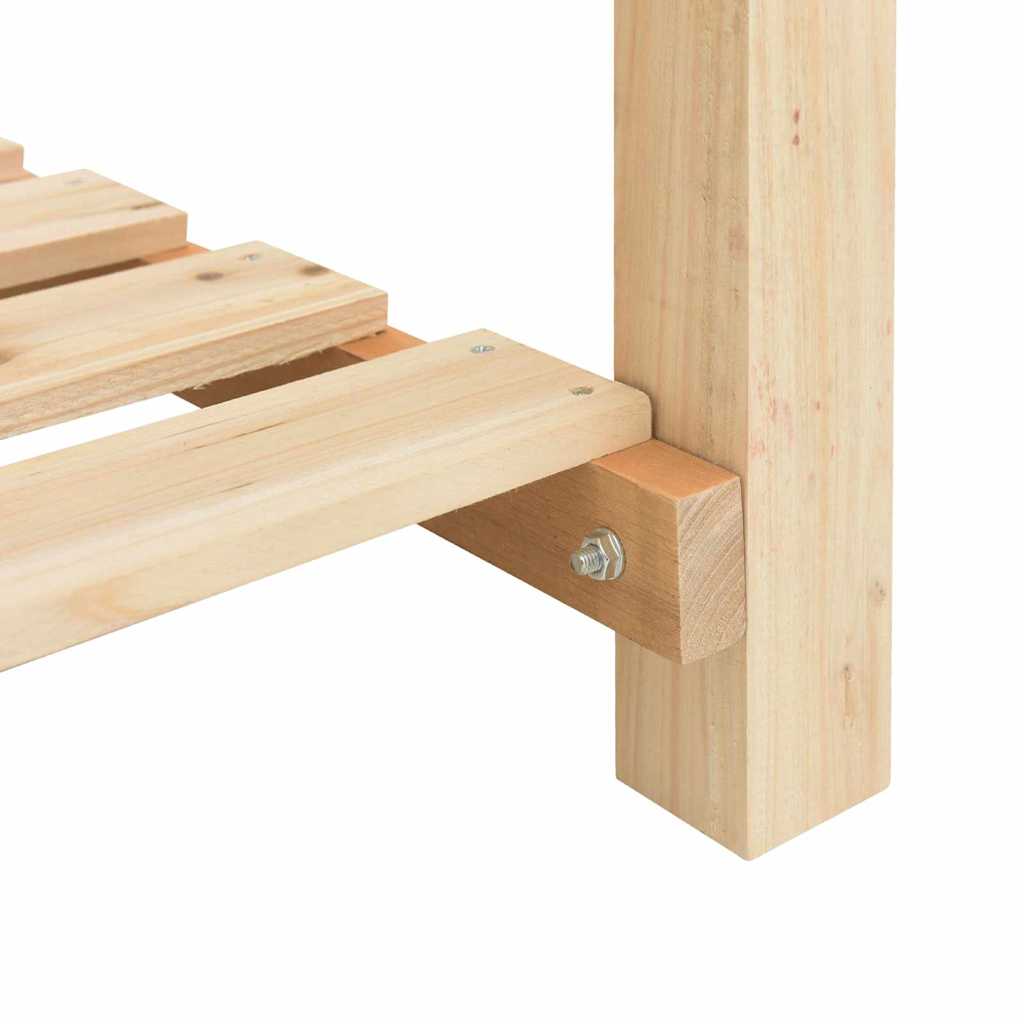 Vaso da giardino con lo scaffale Beige 203 x 53 x 76,5 cm