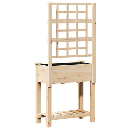 Vaso da giardino Beige 71 x 38 x 152 cm Legno di Abete Massello