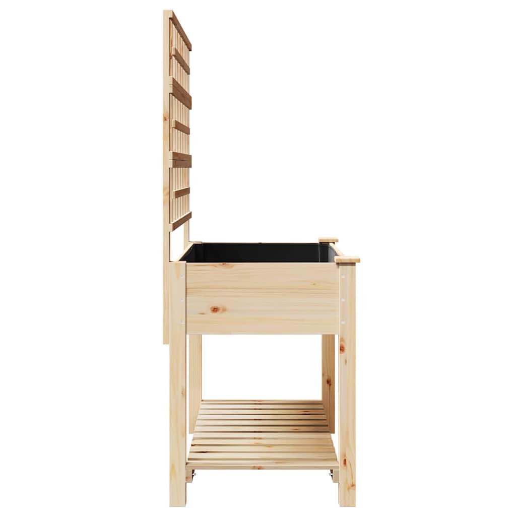 Vaso da giardino con lo scaffale Beige 115 x 60,5 x 153 cm