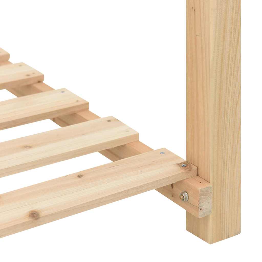 Vaso da giardino con lo scaffale Beige 111 x 37 x 76,5 cm