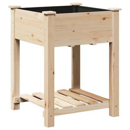 Vaso da giardino con lo scaffale Beige 60,5 x 60 x 76,5 cm