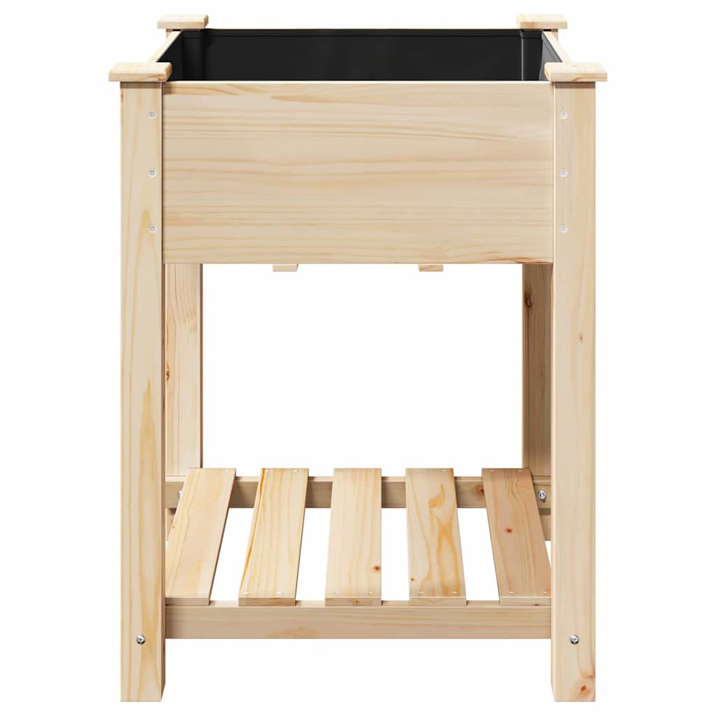 Vaso da giardino con lo scaffale Beige 60,5 x 60 x 76,5 cm