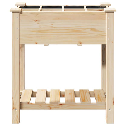 Vaso da giardino con lo scaffale Beige 71 x 37 x 76,5 cm