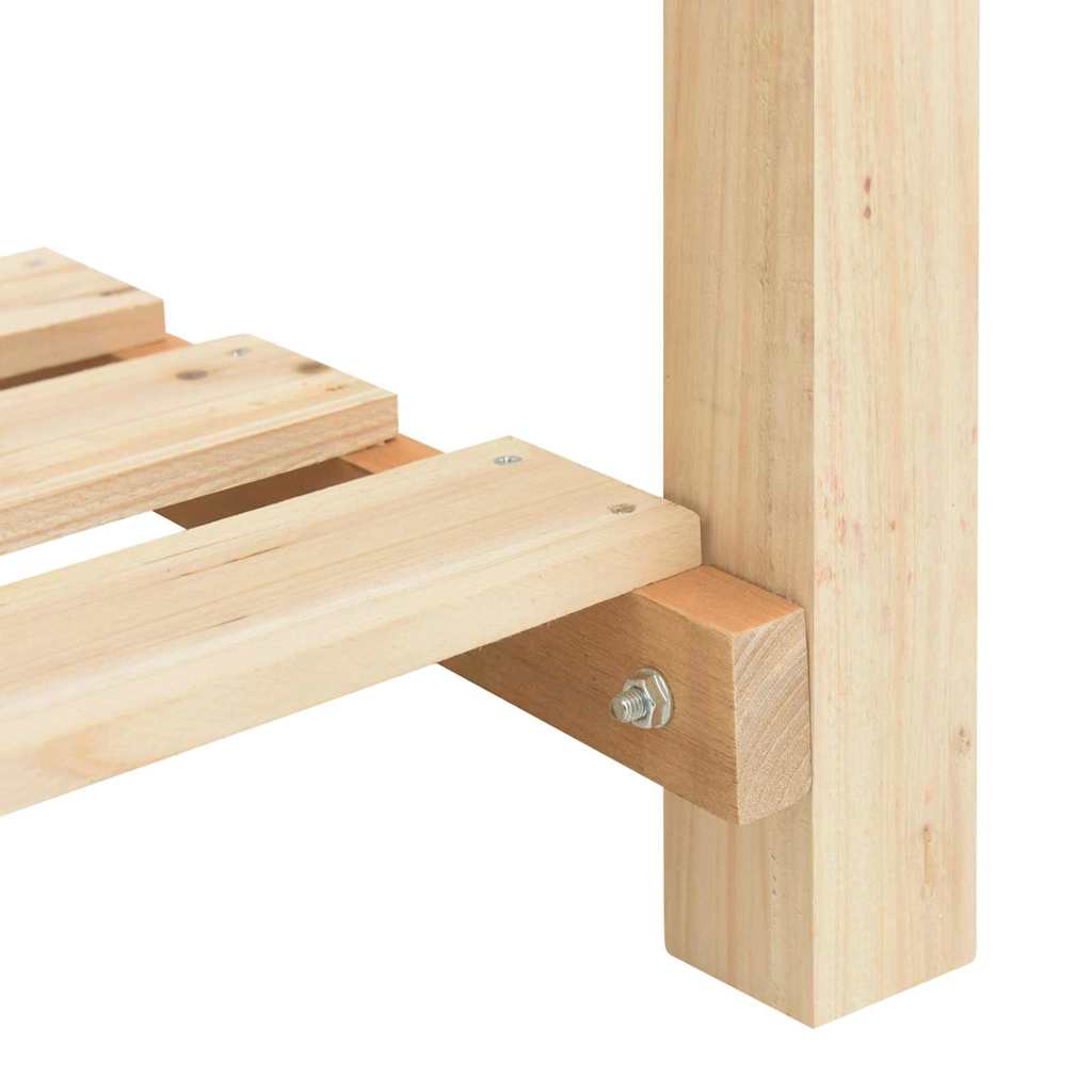 Vaso da giardino con lo scaffale Beige 115 x 59 x 76,5 cm