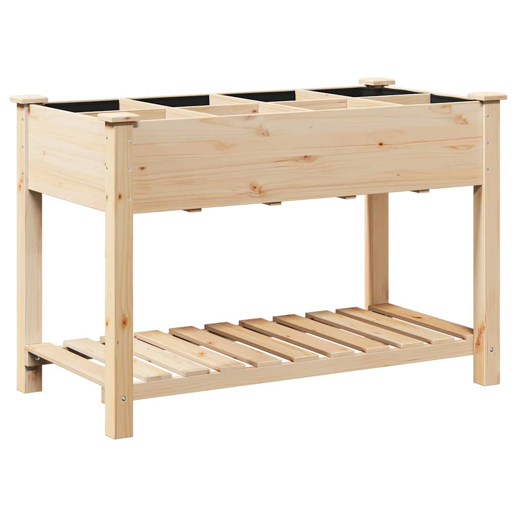 Vaso da giardino con lo scaffale Beige 115 x 59 x 76,5 cm