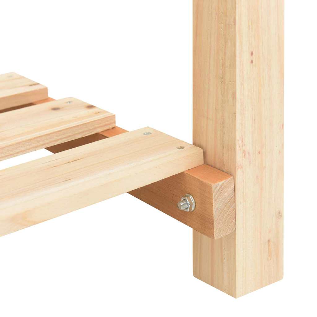 Vaso da giardino con lo scaffale Beige 161,5 x 45 x 76,5 cm