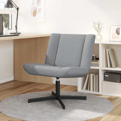 Sedia girevole Grigio Chiaro 63 x 75 x 76 cm Tessuto