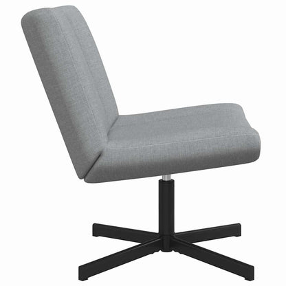 Sedia girevole Grigio Chiaro 63 x 75 x 76 cm Tessuto
