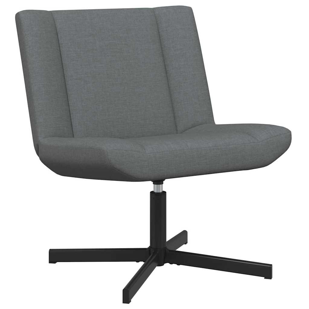 Sedia girevole Grigio Scuro 63 x 75 x 76 cm Tessuto