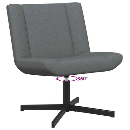 Sedia girevole Grigio Scuro 63 x 75 x 76 cm Tessuto