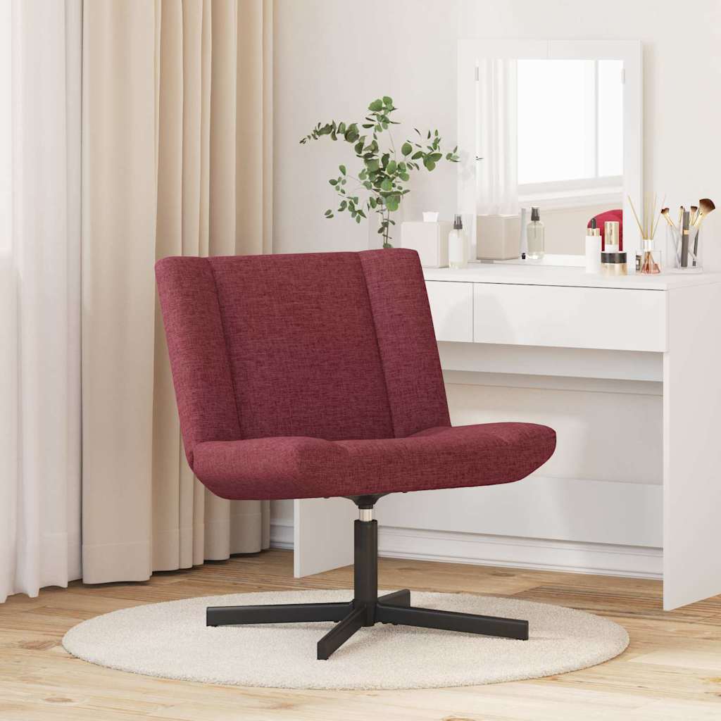 Sedia girevole Rosso Vino 63 x 75 x 76 cm Tessuto