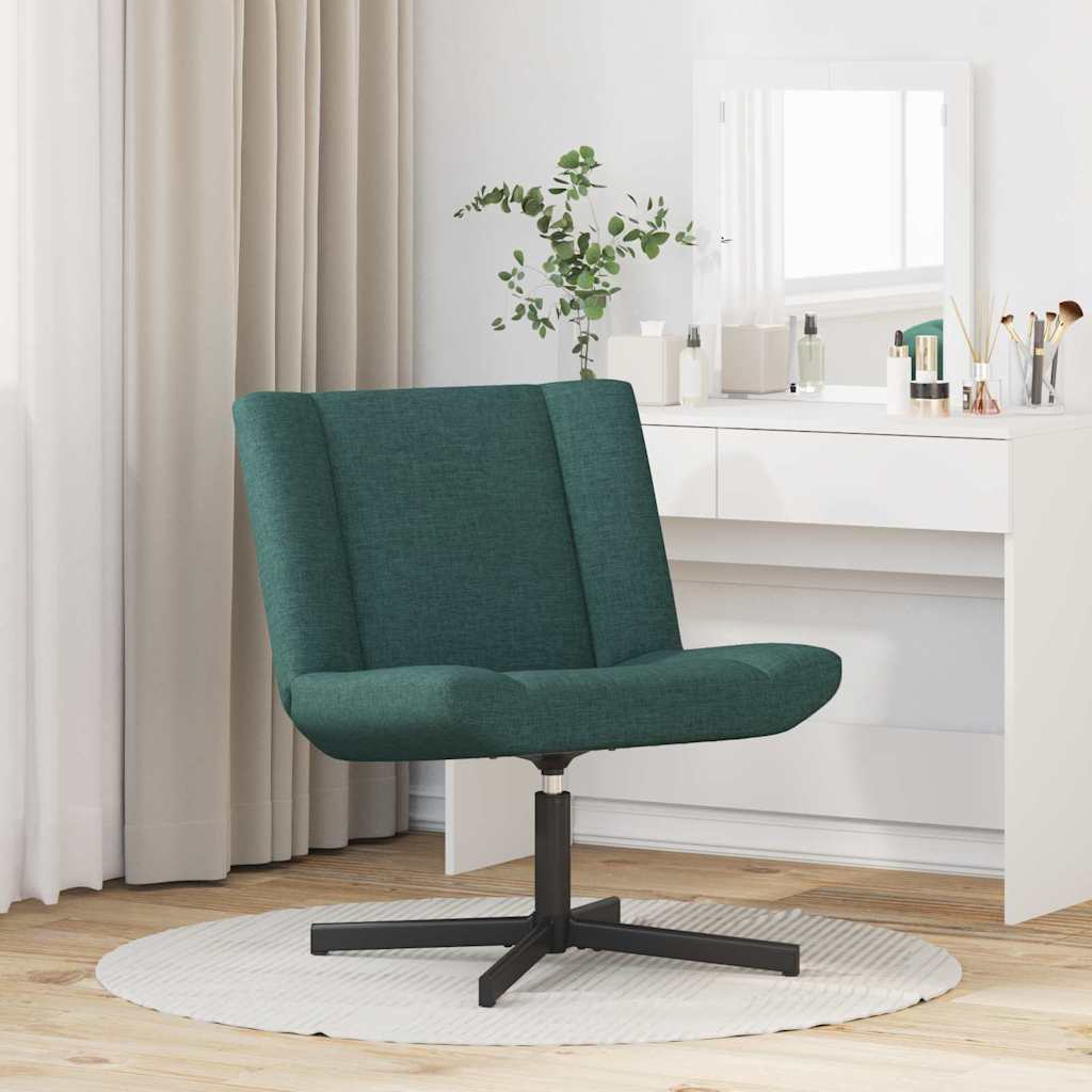 Sedia girevole Verde Scuro 63 x 75 x 76 cm Tessuto - homemem39