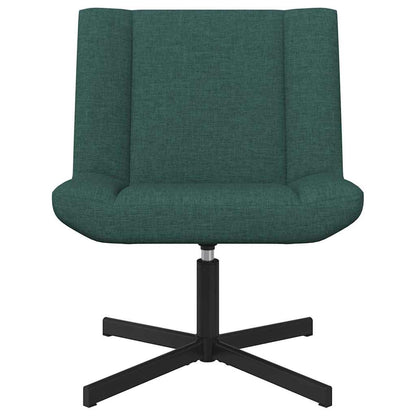 Sedia girevole Verde Scuro 63 x 75 x 76 cm Tessuto - homemem39
