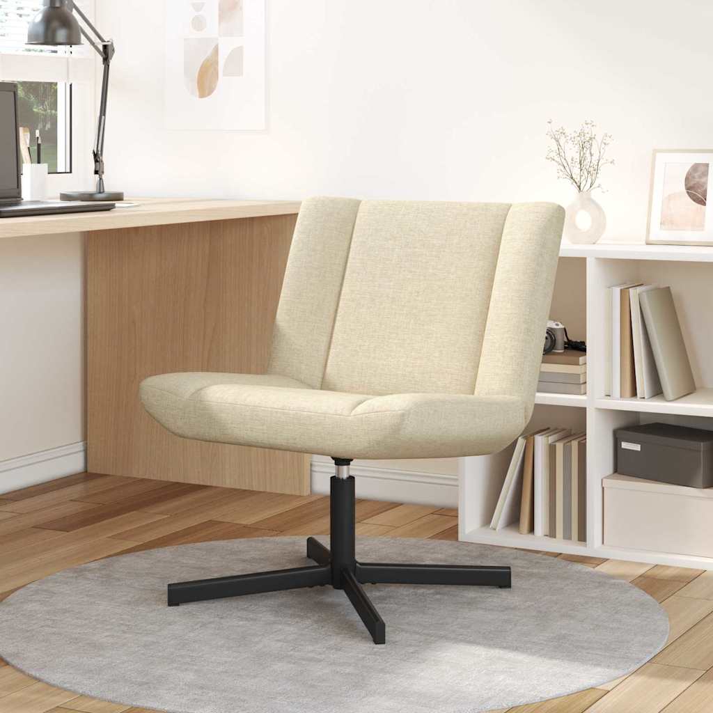 Sedia girevole Crema 63 x 75 x 76 cm Tessuto