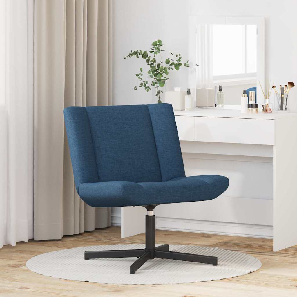 Sedia girevole Blu 63 x 75 x 76 cm Tessuto