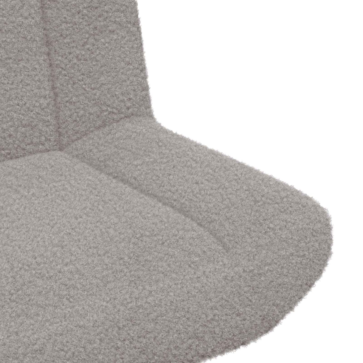 Sedia girevole Grigio chiaro 63 x 75 x 76 cm Pelle di Pecora | homemem39