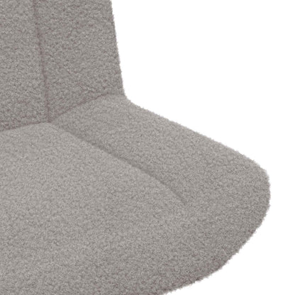 Sedia girevole Grigio chiaro 63 x 75 x 76 cm Pelle di Pecora | homemem39