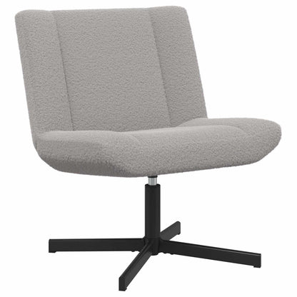 Sedia girevole Grigio chiaro 63 x 75 x 76 cm Pelle di Pecora | homemem39
