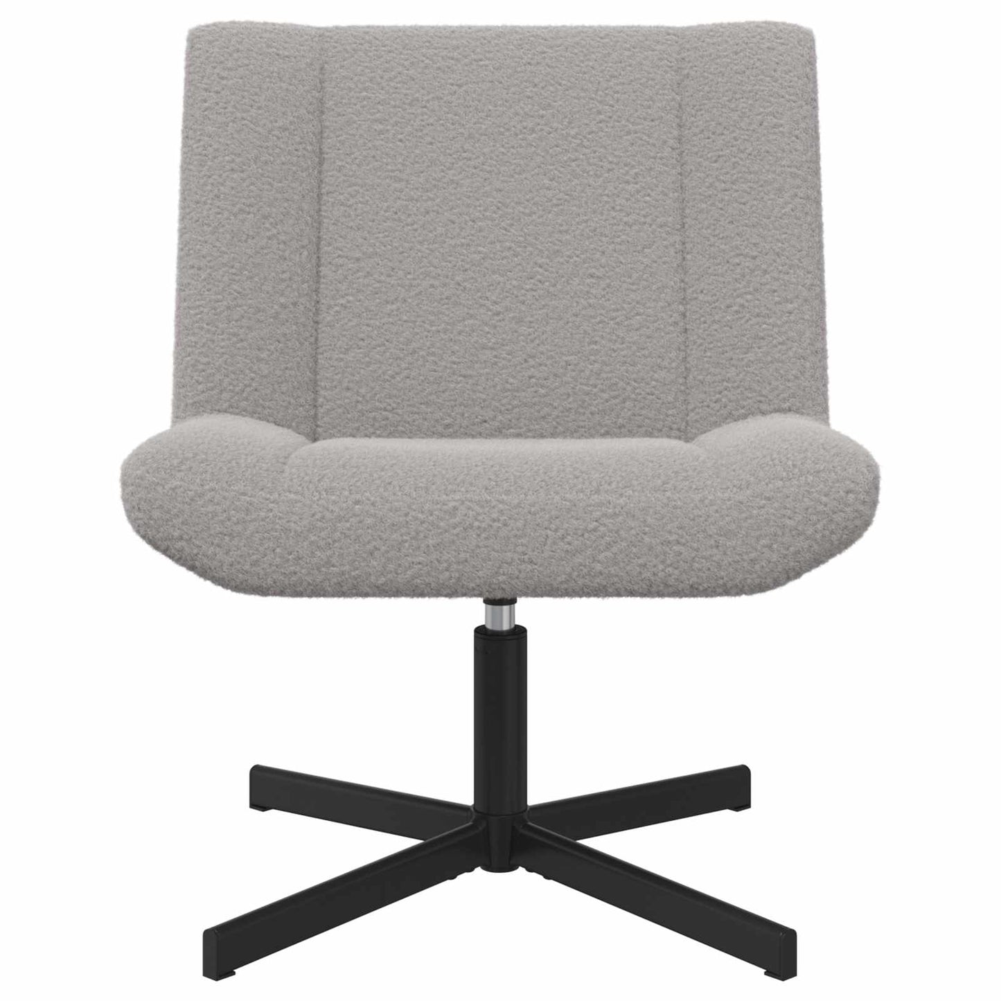 Sedia girevole Grigio chiaro 63 x 75 x 76 cm Pelle di Pecora | homemem39