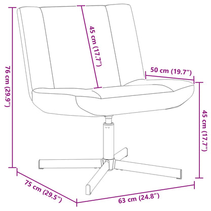 Sedia girevole Rosa 63 x 75 x 76 cm Pelle di Pecora