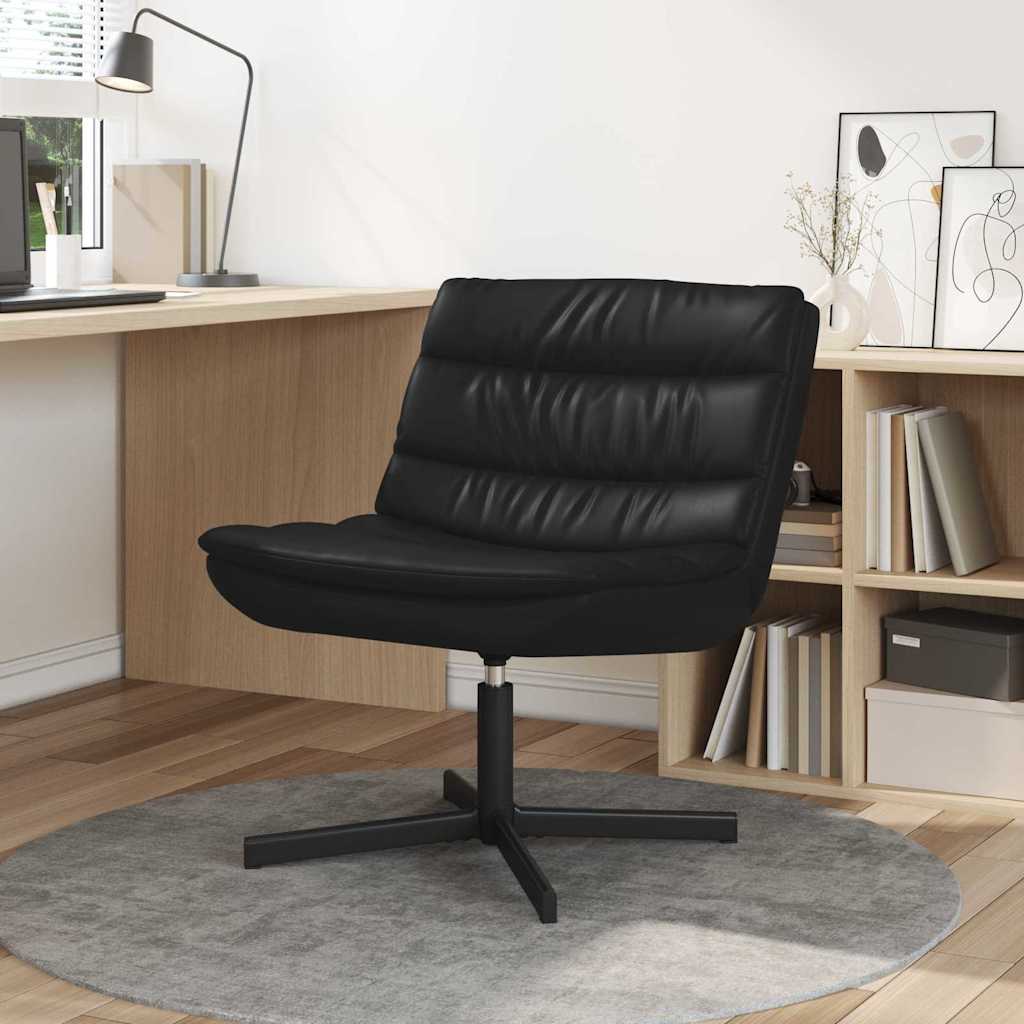 Sedia girevole Nero 63 x 75 x 76 cm Similpelle