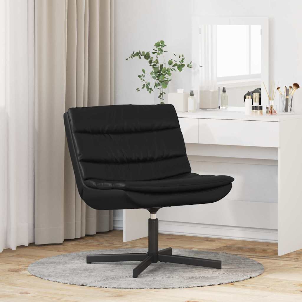 Sedia girevole Nero 63 x 75 x 76 cm Similpelle