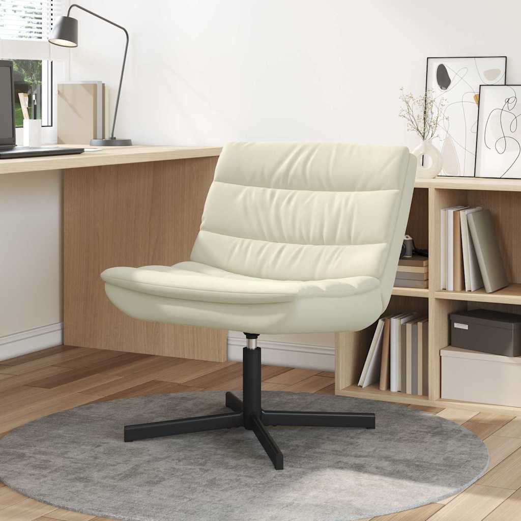 Sedia girevole Crema 63 x 75 x 76 cm Similpelle