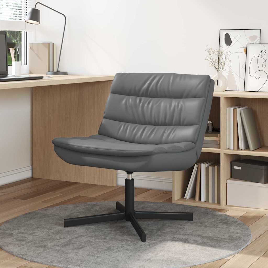 Sedia girevole Grigio 63 x 75 x 76 cm Similpelle