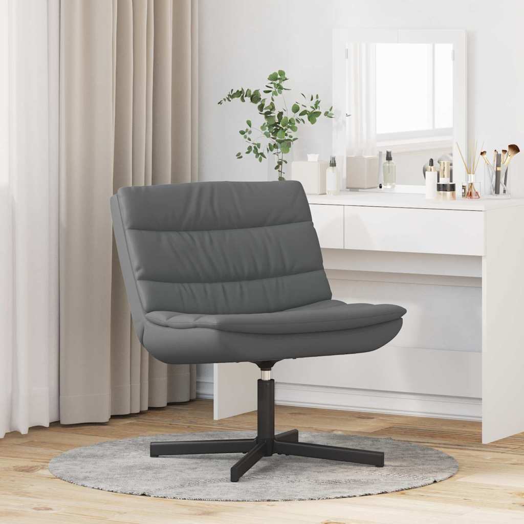 Sedia girevole Grigio 63 x 75 x 76 cm Similpelle