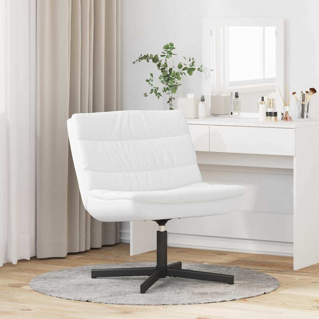 Sedia girevole Bianco 63 x 75 x 76 cm Similpelle